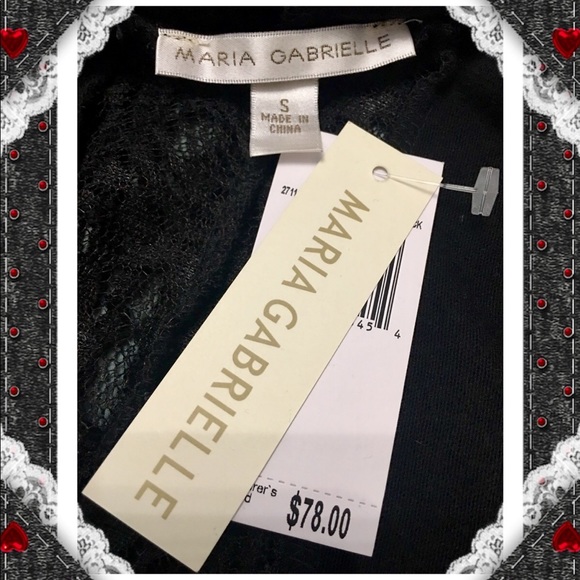 Maria Gabrielle Lace Inserted Open Front Cardigan - Picture 8 of 8